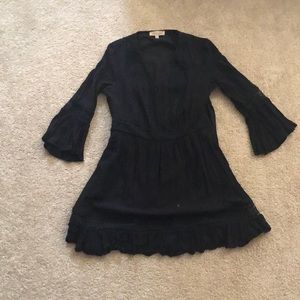 Size 8 black patterned dress